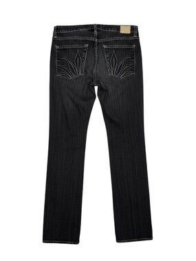 Agave Nectar Mariposa Jeans Classic Straight Leg Low Rise Denim Pants Blue 31